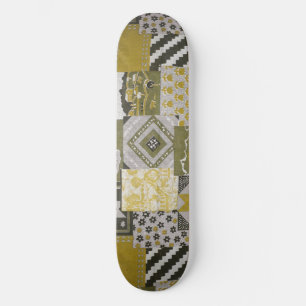 Skateboard Deck för Guld Patchwork