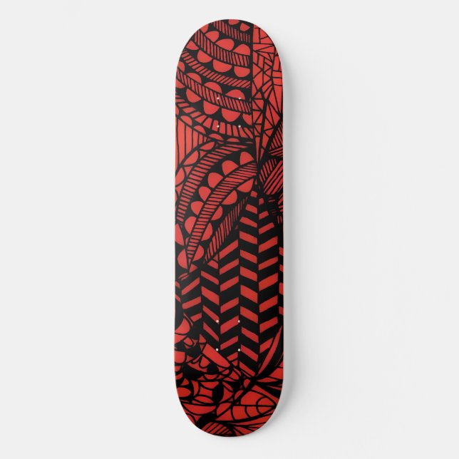 Skateboard Deck ’Geometric Red’ (Framsida)