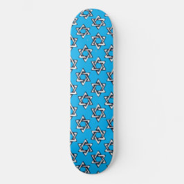 Skateboard Deck Judaica - Gifts - Jewish Stars