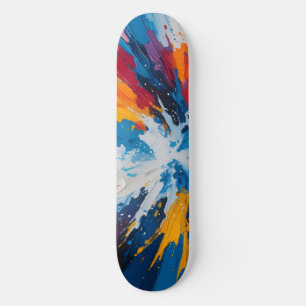 Skateboard Deck med explosiv Abstrakt - brant Färg