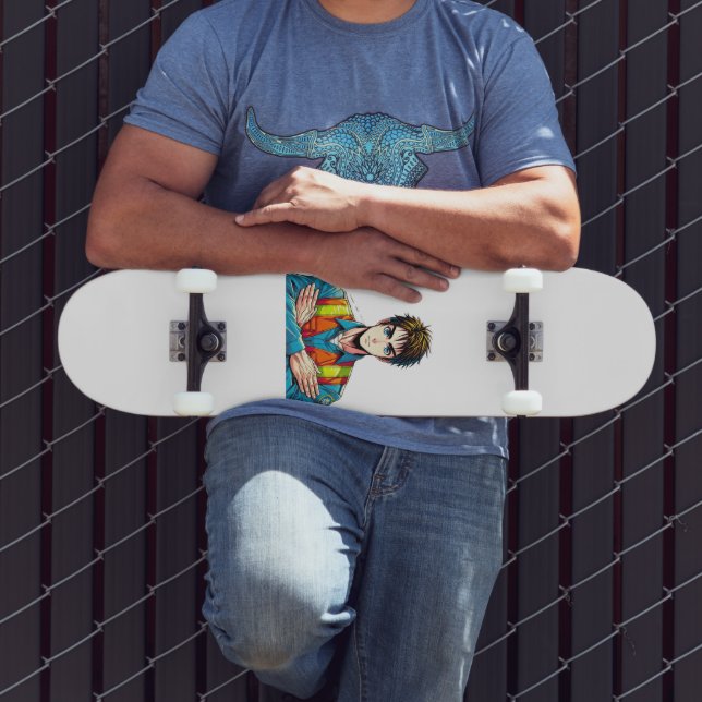 Skateboard Deck mit Manga-Sicherheitsfachmann (Utomhus 3)