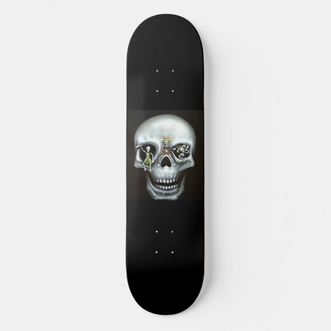 Skateboard Deck "Party Skull" (Framsida)