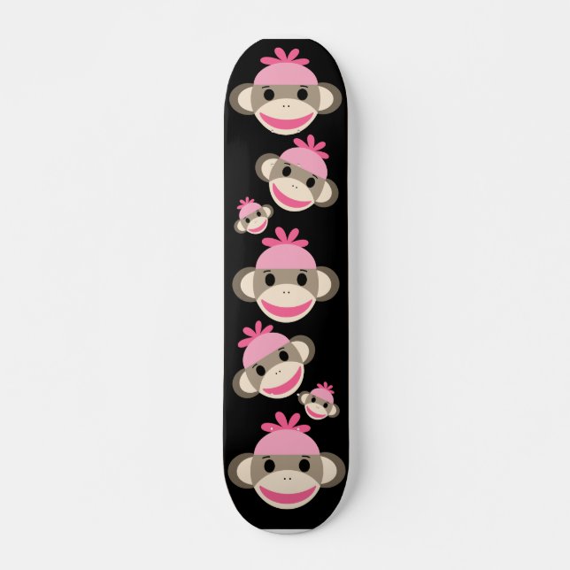 Skateboard Deck sock monkey (Framsida)