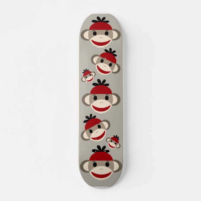 Skateboard Deck sock monkey (Framsida)