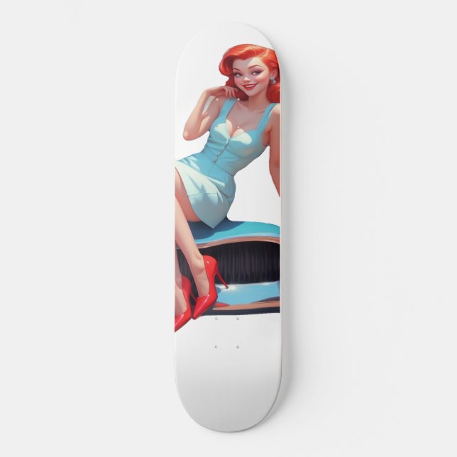 Skateboard Dek Pin-Up (Framsida)