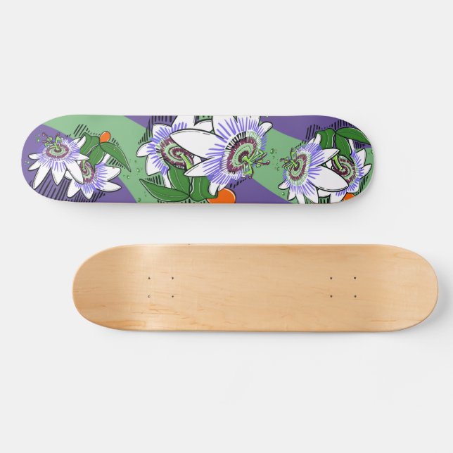 Skateboard-dekan av passionblommor mini skateboard bräda 18,5 cm (Horz)