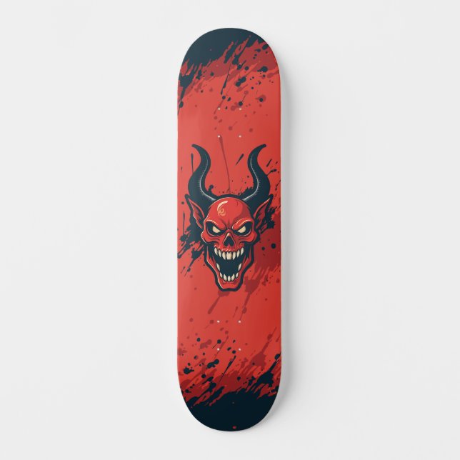 Skateboard Démoniaque rouge (Framsida)