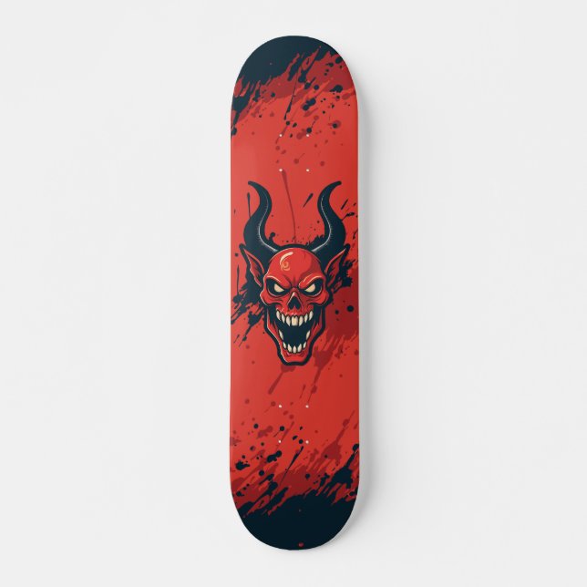 Skateboard Démoniaque rouge (Framsida)