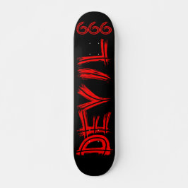 Skateboard djävulen 666
