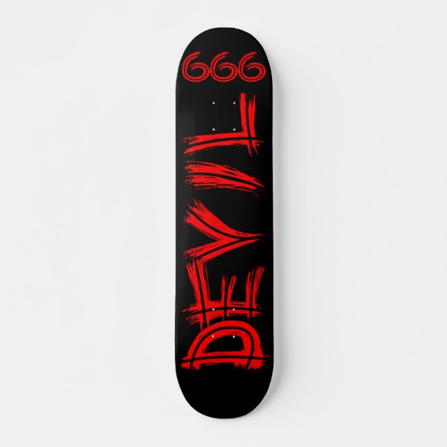 Skateboard djävulen 666 (Framsida)