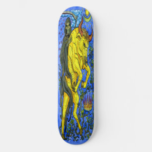 Skateboard Djävulen och Guld Bull