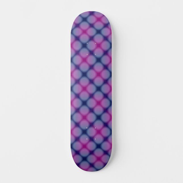Skateboard Dot Mönster vid mörk blått och Rosa (Framsida)