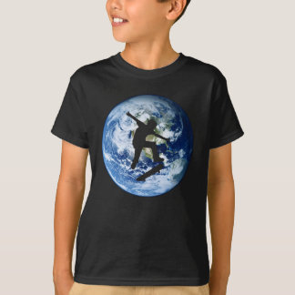 Skateboard Earth Silhouette | Skater T-shirt