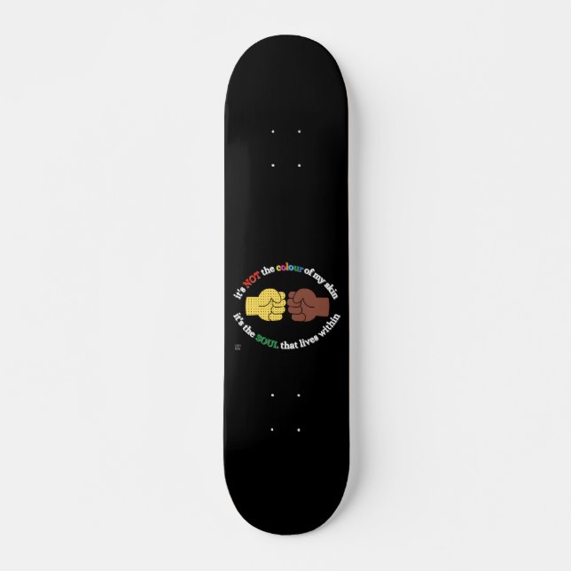 Skateboard "END RACISM" (Framsida)