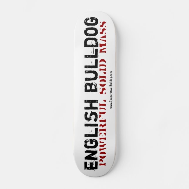 Skateboard English Bulldog Bräda 19,5 Cm (Framsida)
