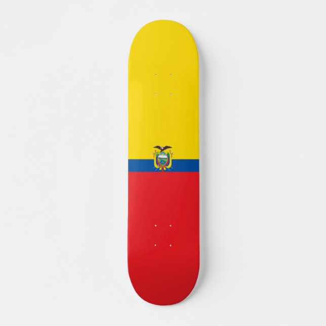 Skateboard Equador flagga (Framsida)