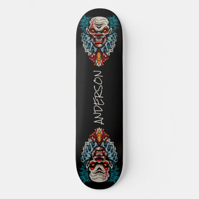 skateboard Evil Scary Clown Terror Halloween (Framsida)