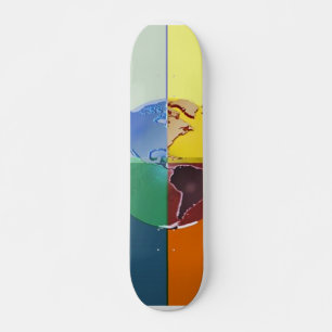Skateboard färgade jord bräda 20 cm