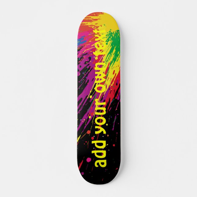 skateboard-färgrikt måla skateboard bräda 19,5 cm (Framsida)