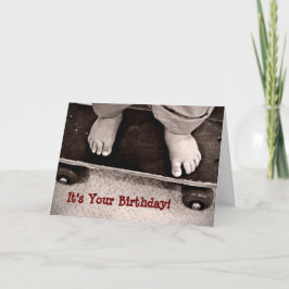 Skateboard-födelsedagskort Kort