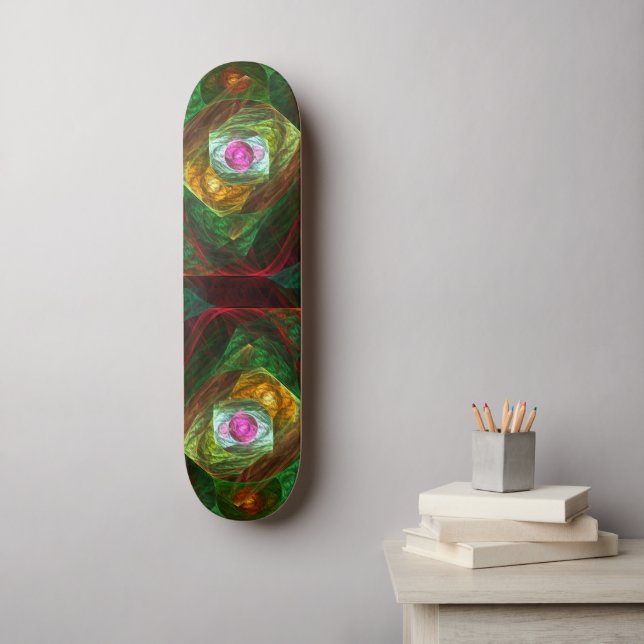 Skateboard för Abstrakt Art- för dynamiska anslutn (Väggkonst)