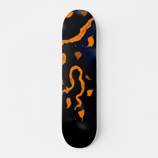 Skateboard för Abstrakt av orange (Framsida)