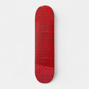 Skateboard för Alfaabet