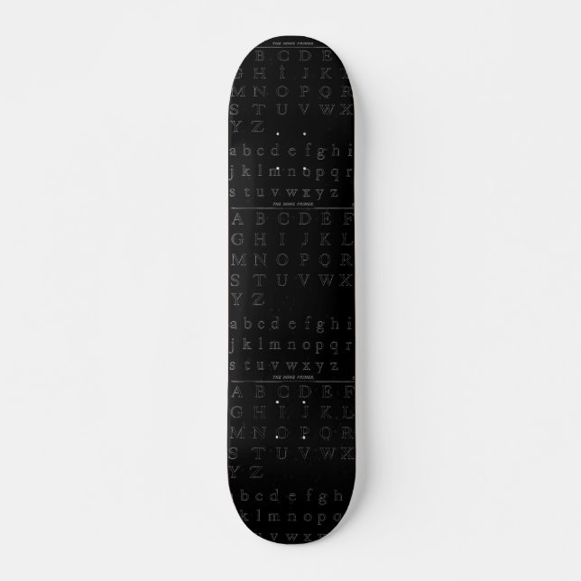 Skateboard för Alfaabet Bräda 20,5 Cm (Framsida)