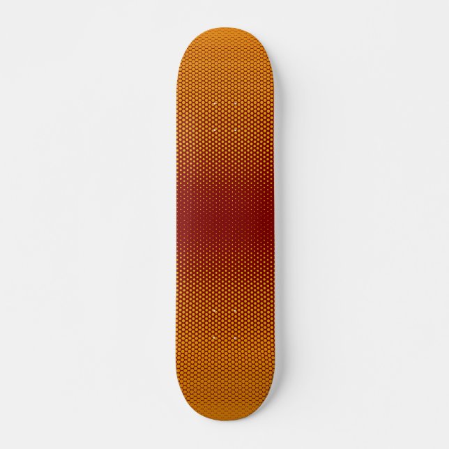 Skateboard för anpassningsbar av gult-orange-röda  (Framsida)