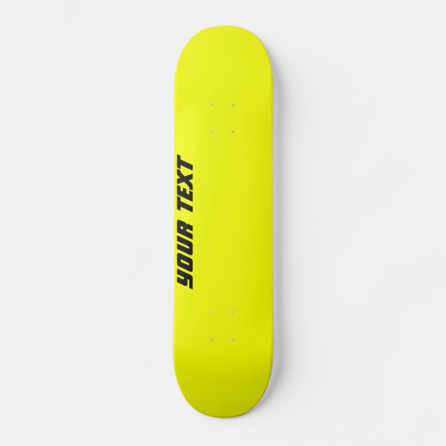 Skateboard för Anpassningsbar av ljus Gult Bräda 20,5 Cm (Framsida)
