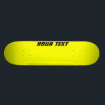 Skateboard för Anpassningsbar av ljus Gult Bräda 20,5 Cm<br><div class="desc">Skateboard för Anpassningsbar av Gult: Lägg till all text som du vill ha i textrutan.</div>