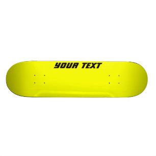 Skateboard för Anpassningsbar av ljus Gult Bräda 20,5 Cm