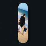 Skateboard för anpassningsbar med fotodesign<br><div class="desc">Anpassningsbar Fotoskateboard - Din egen design - Speciell - Personligens familj / vänner eller personlig gåva - Lägg till foto / eller text - Ändra storlek och flytta eller ta bort och lägg till inslag / bild med anpassning av verktyg. Välj/lägg till ditt favoritteckensnitt/text färg ! Du kan överföra designen...</div>