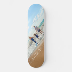 Skateboard för anpassningsbar med foton och text