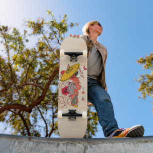 Skateboard för asiatiska kvinnor