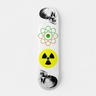 Skateboard för Atom-strålningsskylt för döskallar Bräda 20 Cm