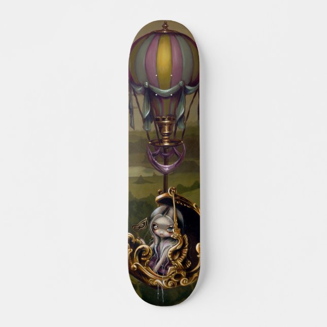 Skateboard för ballongtriumfvagnsteampunk bräda 19,5 cm (Framsida)