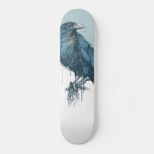 Skateboard för blå kråka