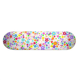 Skateboard för blommigt Blommor mönster Girls