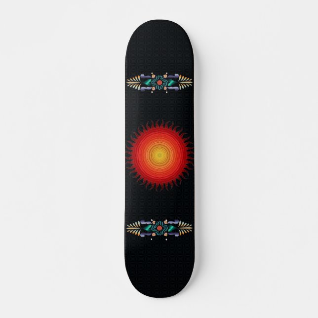 Skateboard för blommigt bräda 19,5 cm (Framsida)