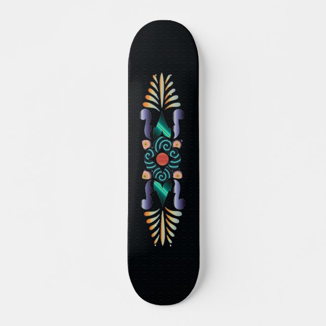 Skateboard för blommigt bräda 20 cm (Framsida)