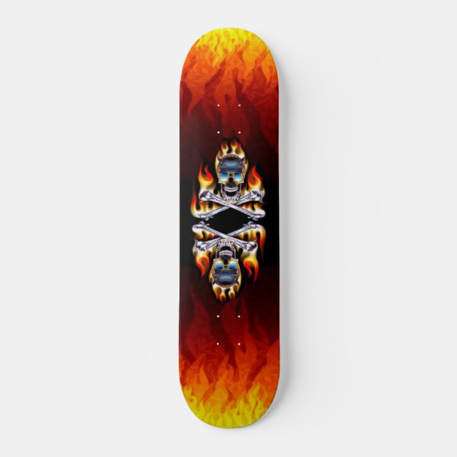 Skateboard för bränning av Döskallar (Framsida)