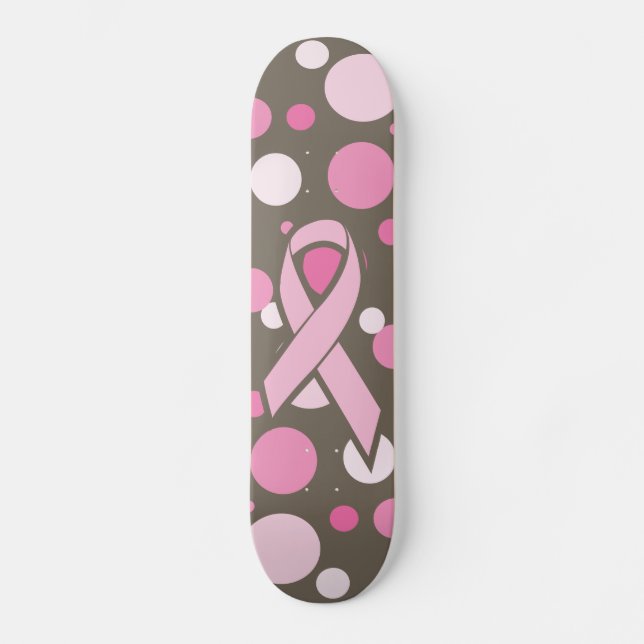 Skateboard för bröstcancermedvetenhet bräda 21,5 cm (Framsida)