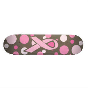 Skateboard för bröstcancermedvetenhet bräda 21,5 cm