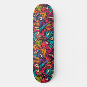 Skateboard för coola Tecknad Monsters