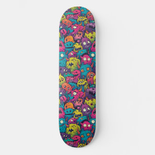 Skateboard för coola Tecknad Monsters