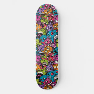 Skateboard för coola Tecknad Monsters