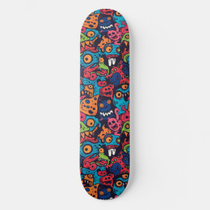 Skateboard för coola Tecknad Monsters