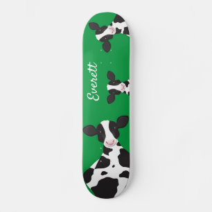 Skateboard for Cow Grönt Animal Namn