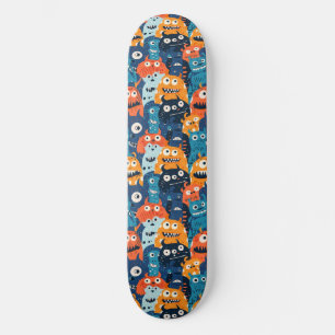 Skateboard för cute Tecknad Monsters